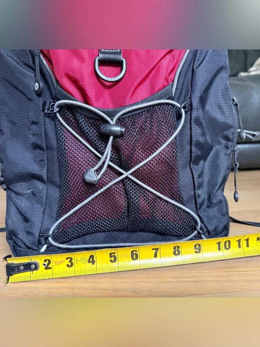 L.L.Bean Red & Black Backpack Daypack